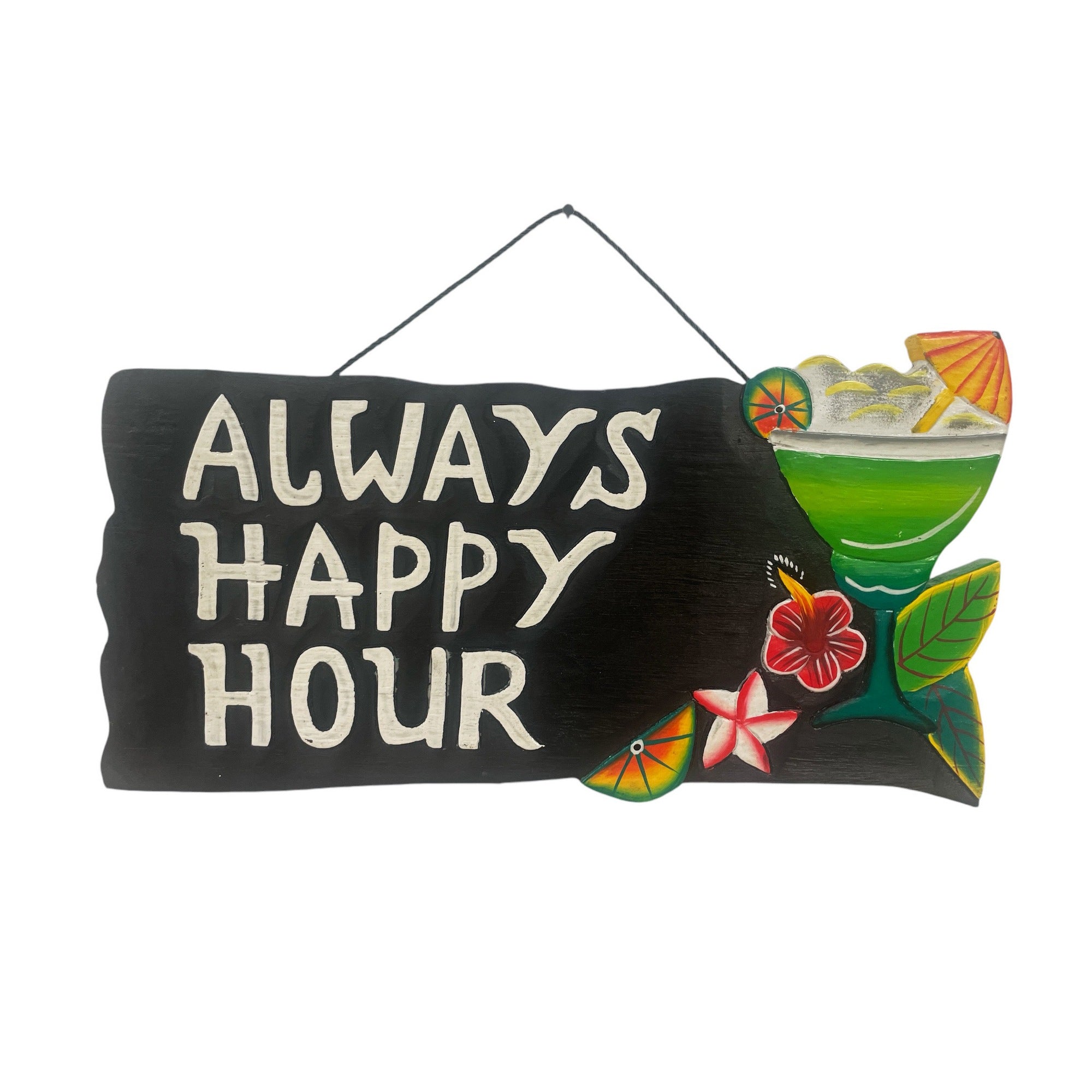 Always Happy Hour | Tiki Bar Sign – Makana Hut