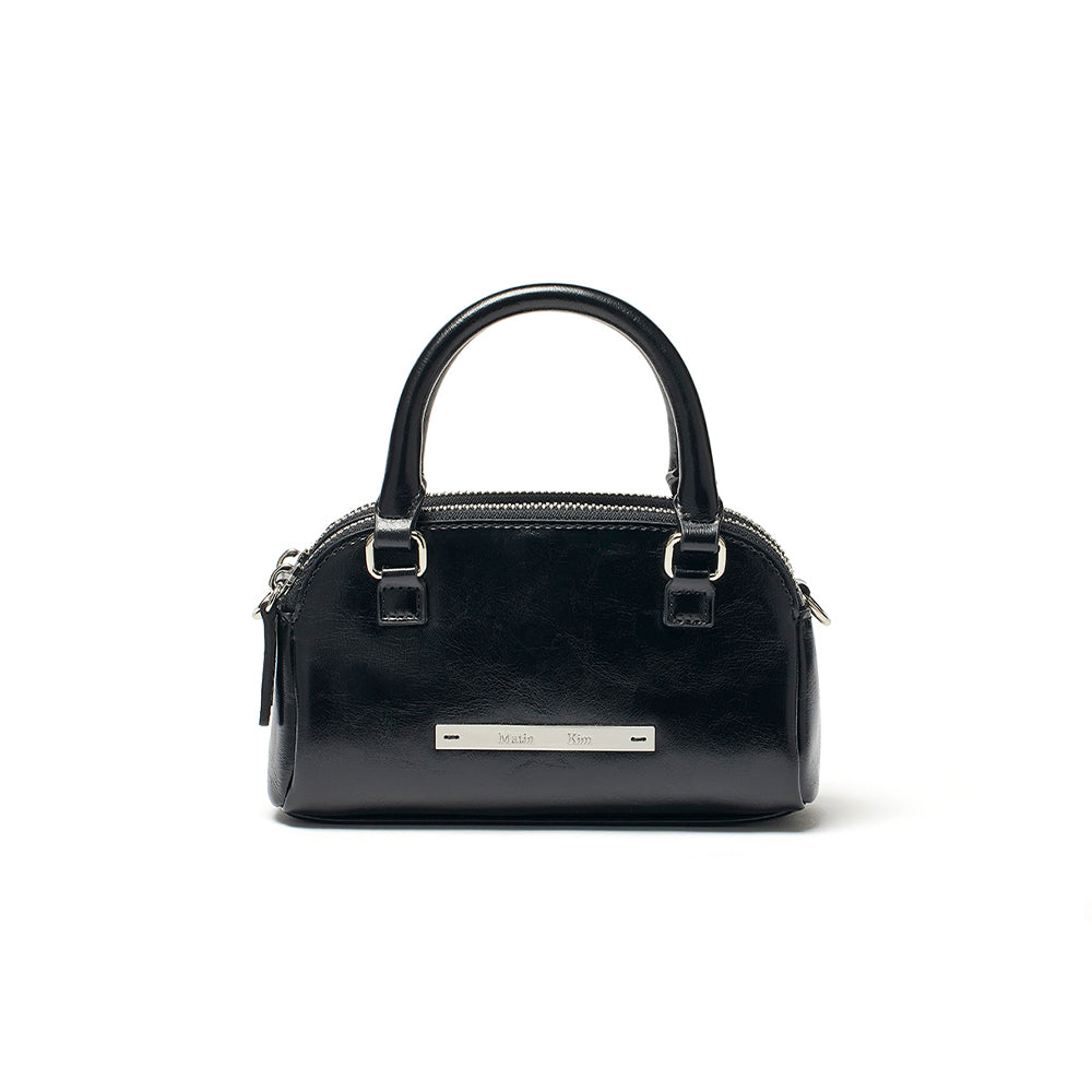 DOUBLE ZIPPER MINI CROSS BAG IN BLACK – Matin Kim