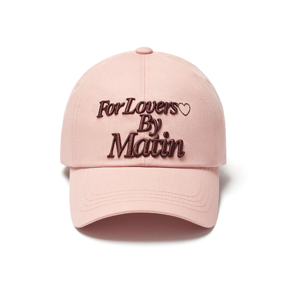 FOR LOVERS LOGO POINT BALL CAP IN LIGHT PINK – Matin Kim