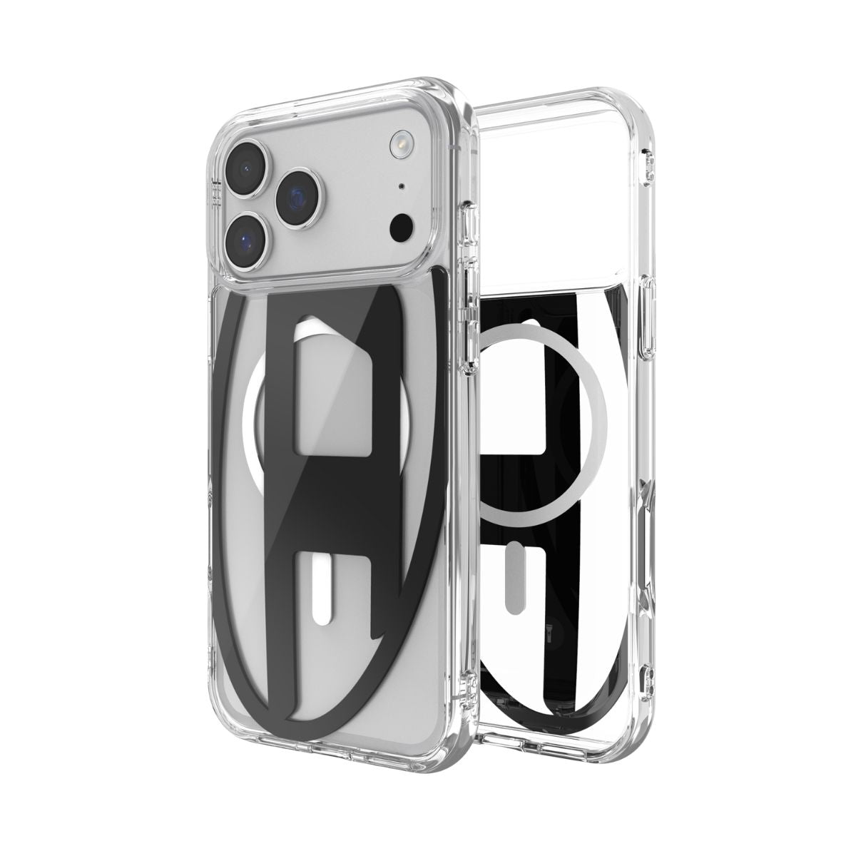 iPhone 17 Pro Maxケース Oval D Metallic Magsafe クリア/ブラック