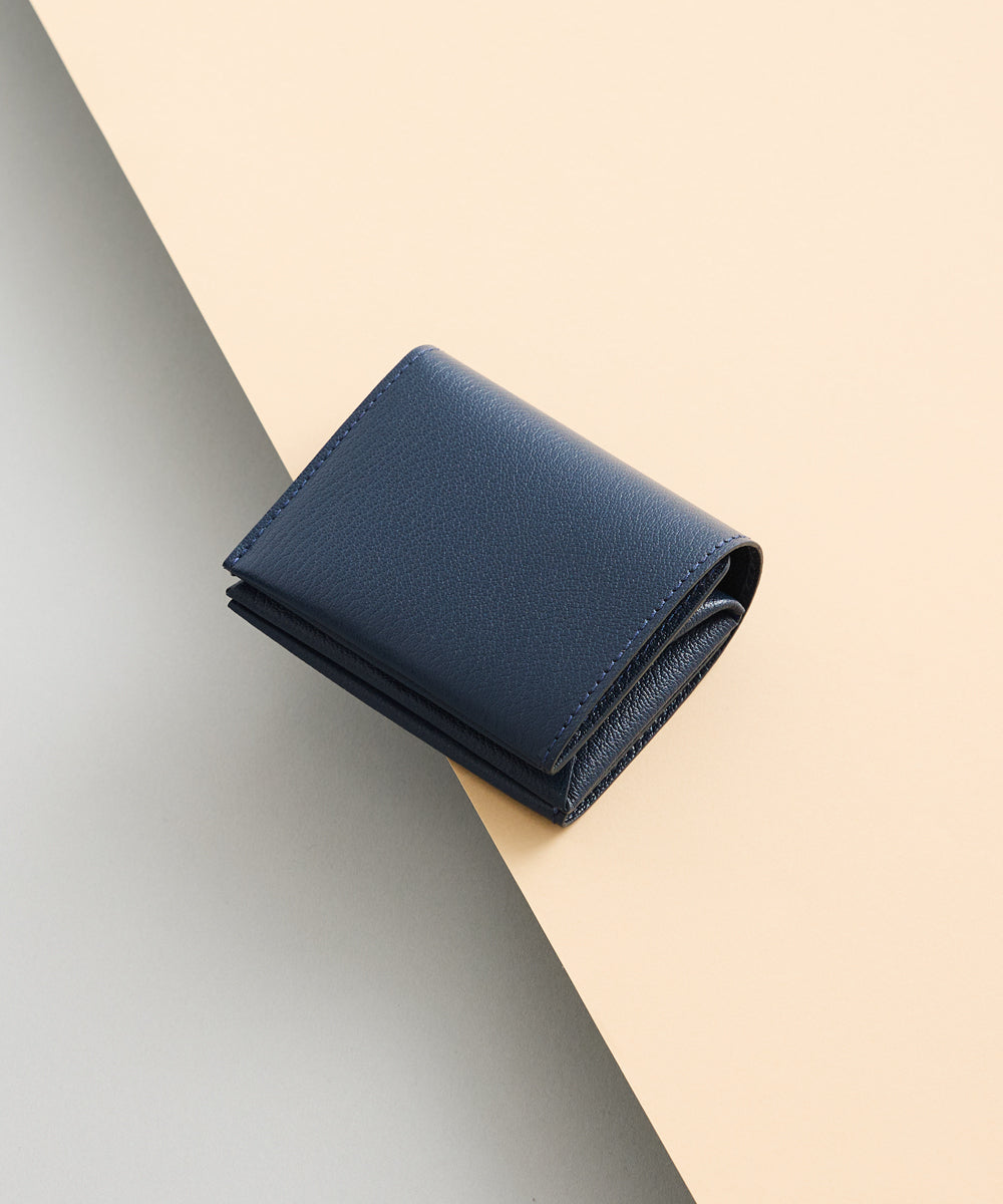 Bifold Compact Wallet - Navy × Navy – MOLINI（モリニ）オフィシャル