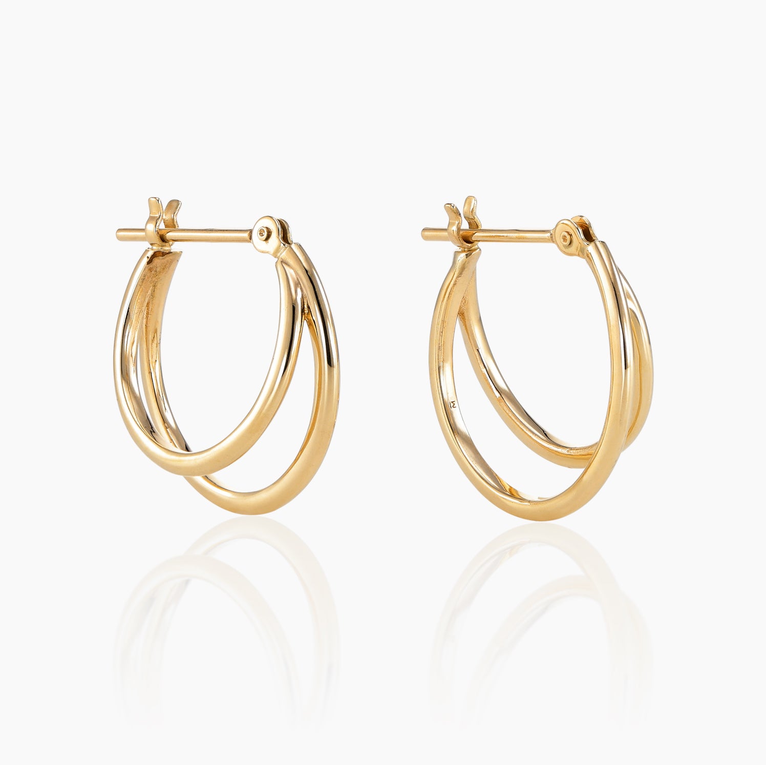 K10フープピアス ダブルフープ｜MONATELIER（モナトリエ）公式｜K10 一