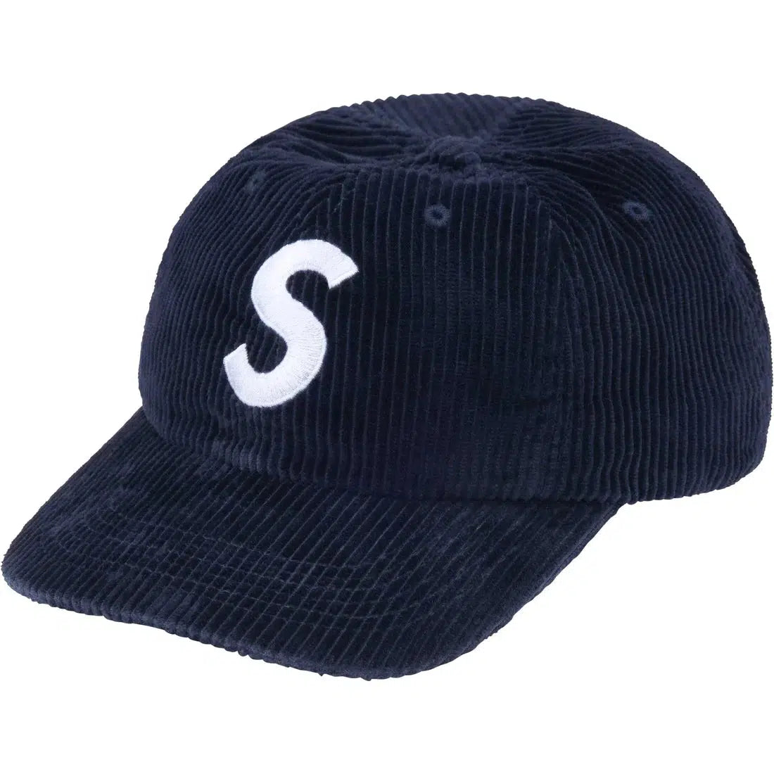Supreme Corduroy Compact Logo 6-Panel 紺 Supreme Corduroy S-Logo 6