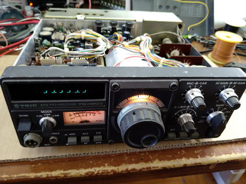 ケンウッドTS-120Vの修理品+マイク+DCコード+取説(コピー) ケンウッド