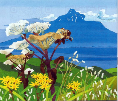 希少 藤倉英幸 菜の花の丘 シルクスクリーン 版画 45/150 希少 藤倉