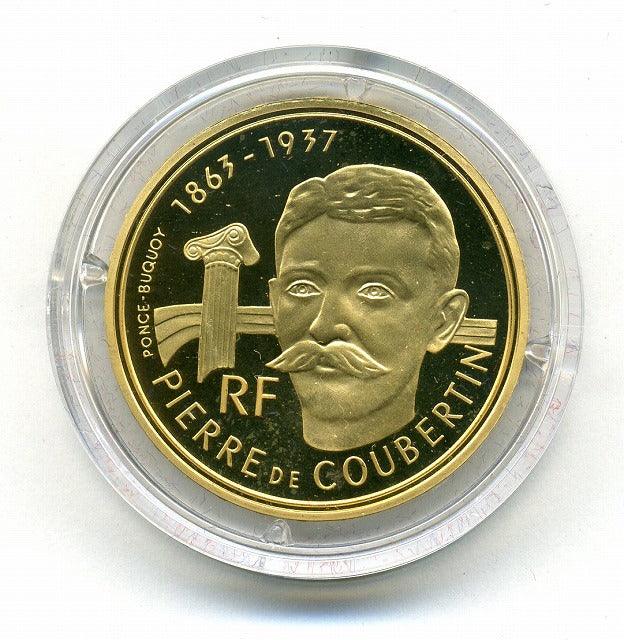 France Albertville Olympic gold and silver coin set – 野崎コイン