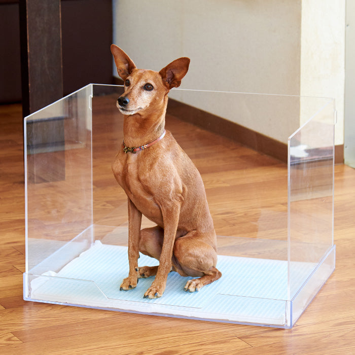 犬用トイレ / クリアレット2専用 飛散ガード ハイタイプ（2サイズ