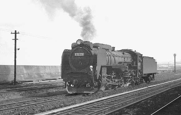 SL 蒸気機関車 函館本線① 朝里駅付近 ((さよならC62 6枚セット