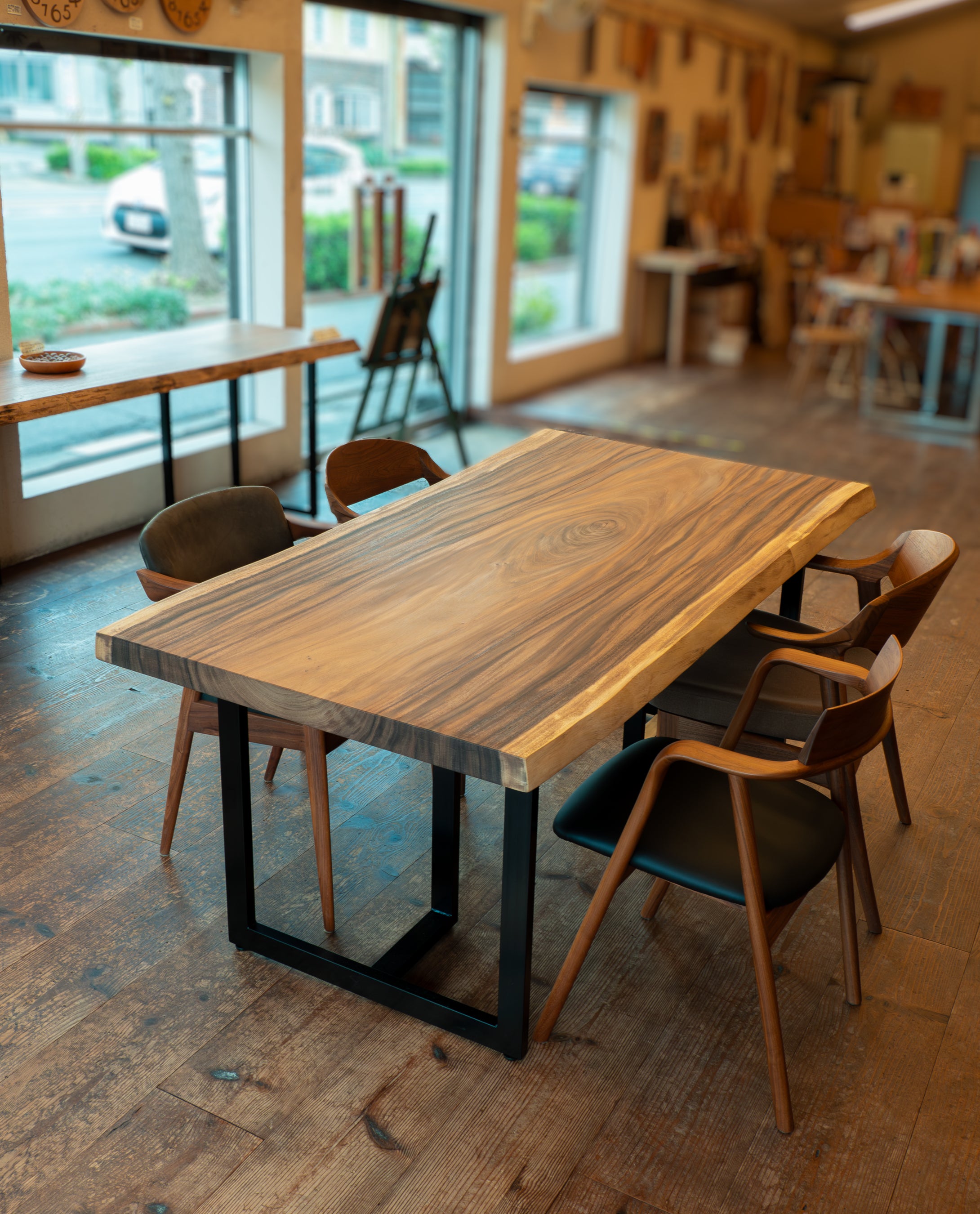 コンソールテーブル 一枚板 モンキーポッド 一枚板 ｜モンキーポッド