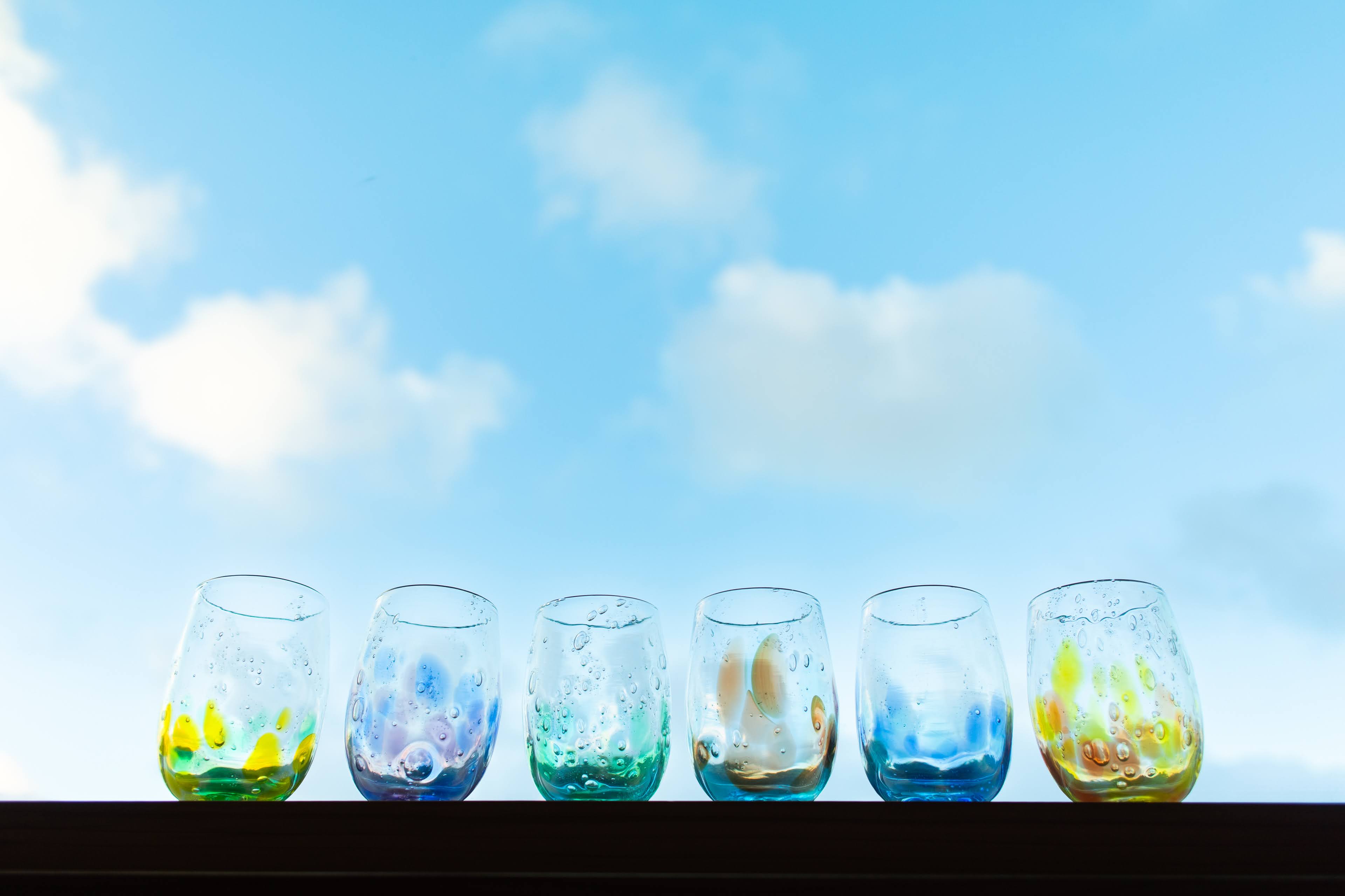 琉球ガラス デキャンタ 沖縄 ピッチャー 水差し ガラス ブルー 伝統