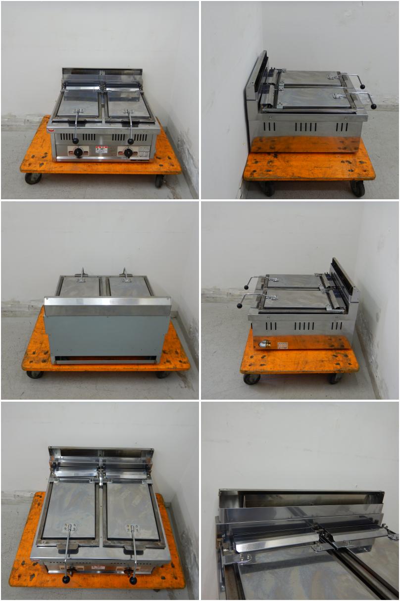 中古】 A07115 ガス餃子焼き機 卓上型 マルゼン MGZ-066W 2020年製 LP
