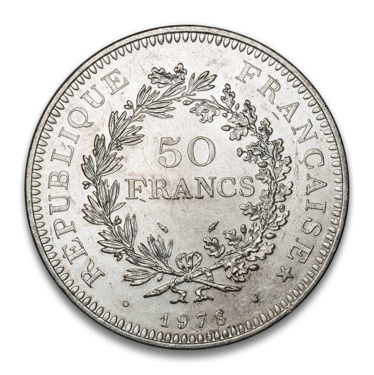 France Silver 50 Francs 1978