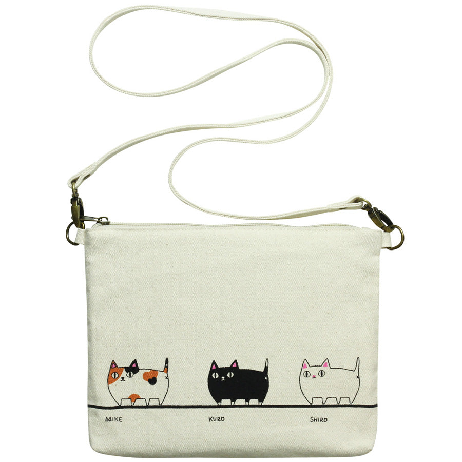 猫3兄弟サコッシュバッグ 三匹(23060) – 株式会社 セラミック藍
