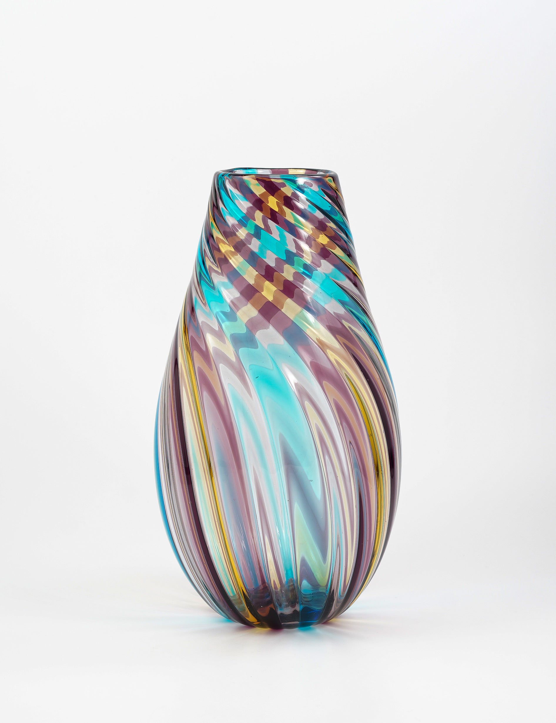 ヴェネチア ムラーノガラス デキャンタセット 8点 アレキサンドライト