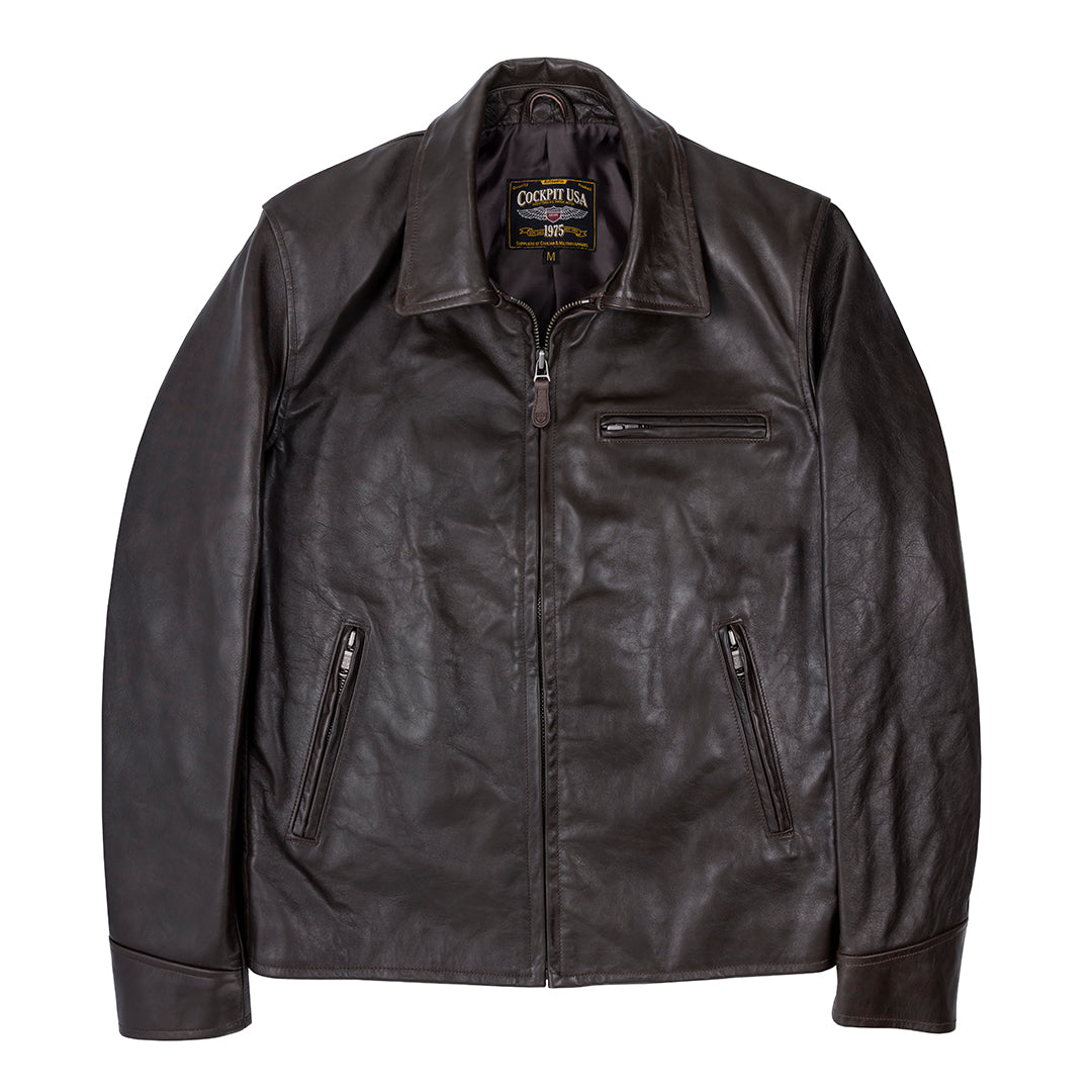 Open Road Leather Motorcycle Jacket | Classic Moto Jacket