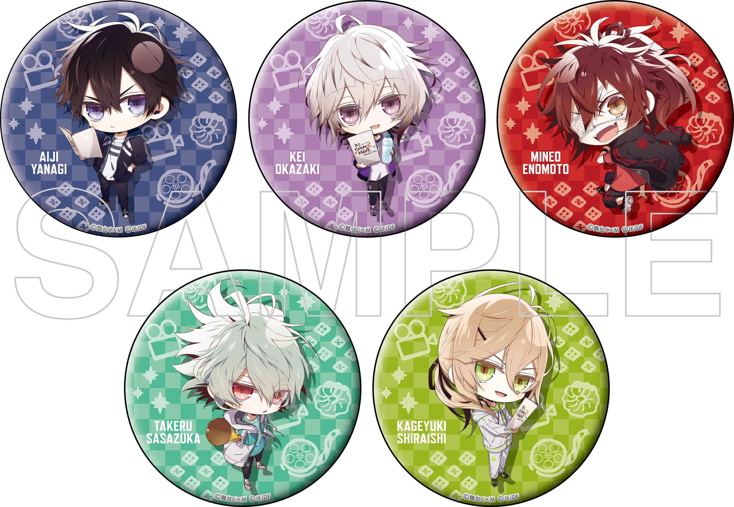 Collar×Malice カラマリ バースデー缶バッジ コンプリートセット