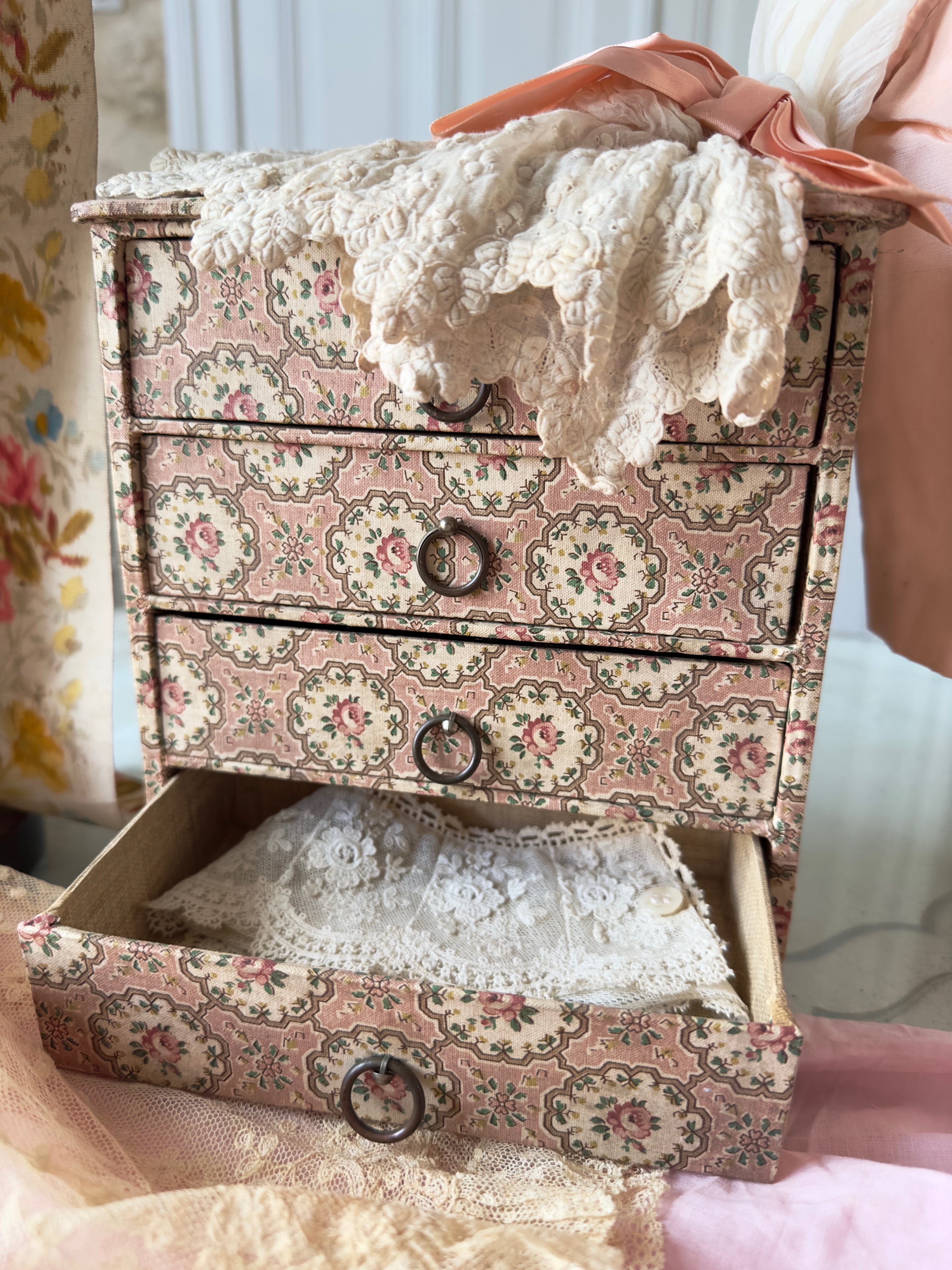 フランス アンティーク カルトナージュ ボックス フランスアンティーク