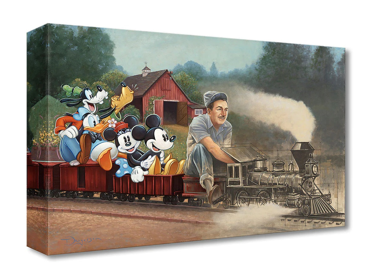 The Engine of Imagination - Disney Treasures On Canvas By Tim