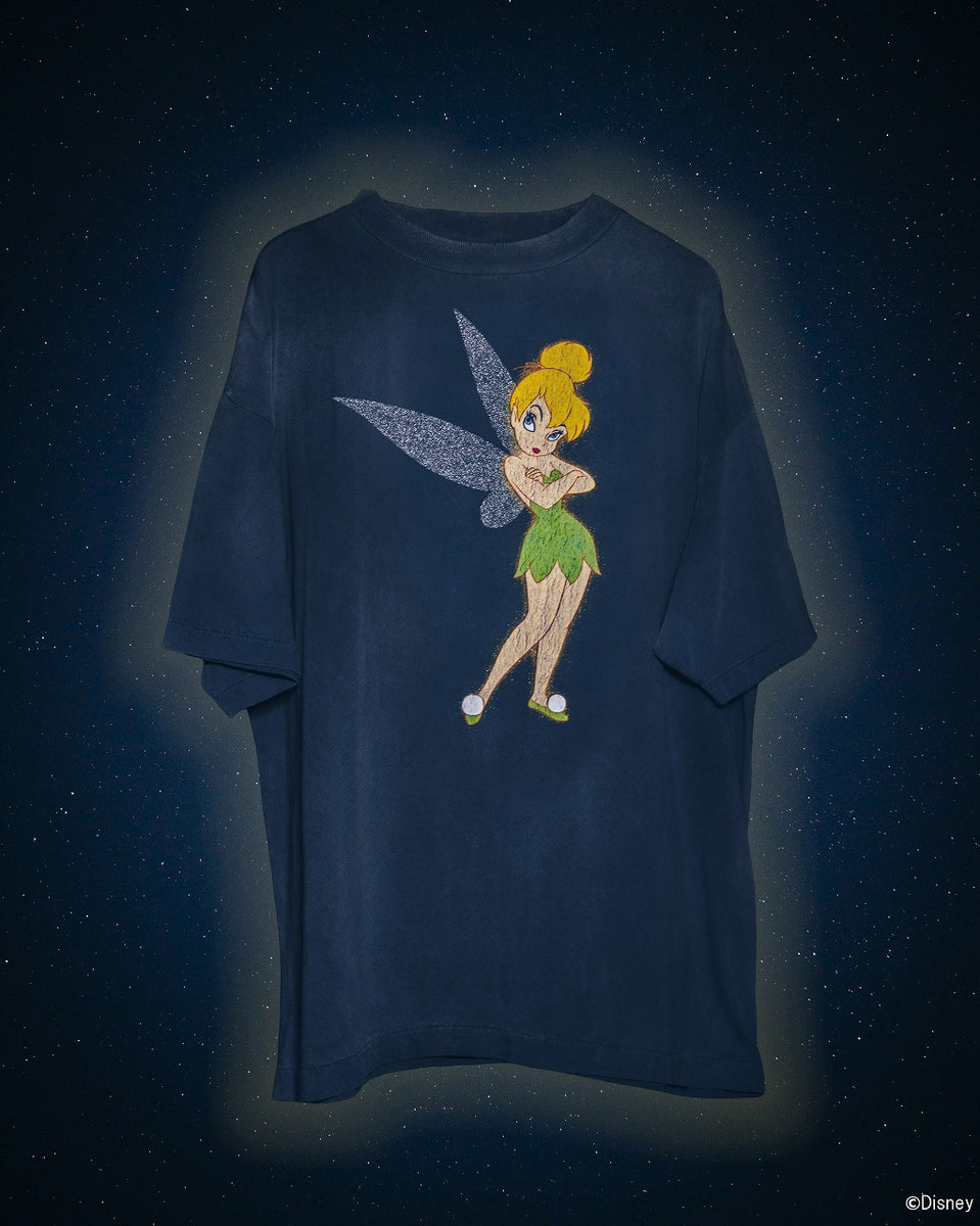 SAINT Mxxxxxx x DISNEY SS T-SHIRT / TINKER BELL (NAVY) - ETERNAL