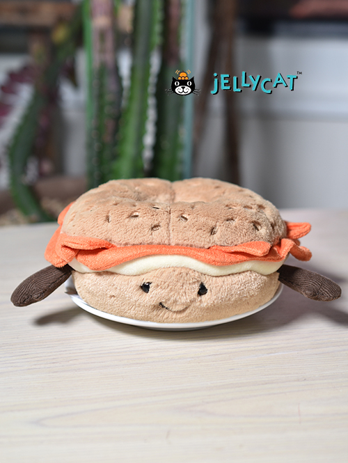 新作新品ジェリーキャットベーグルbagel パン食べ物ぬいぐるみ