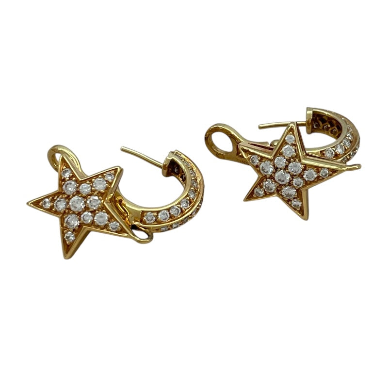 シャネル CHANEL コメットダイヤ ピアス イエローゴールド 750YG