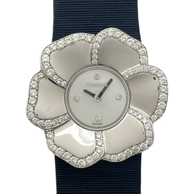 シャネル CHANEL カメリア ホワイトシェル H1187 ホワイトシェル K18WG