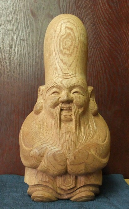 木彫りの福禄寿