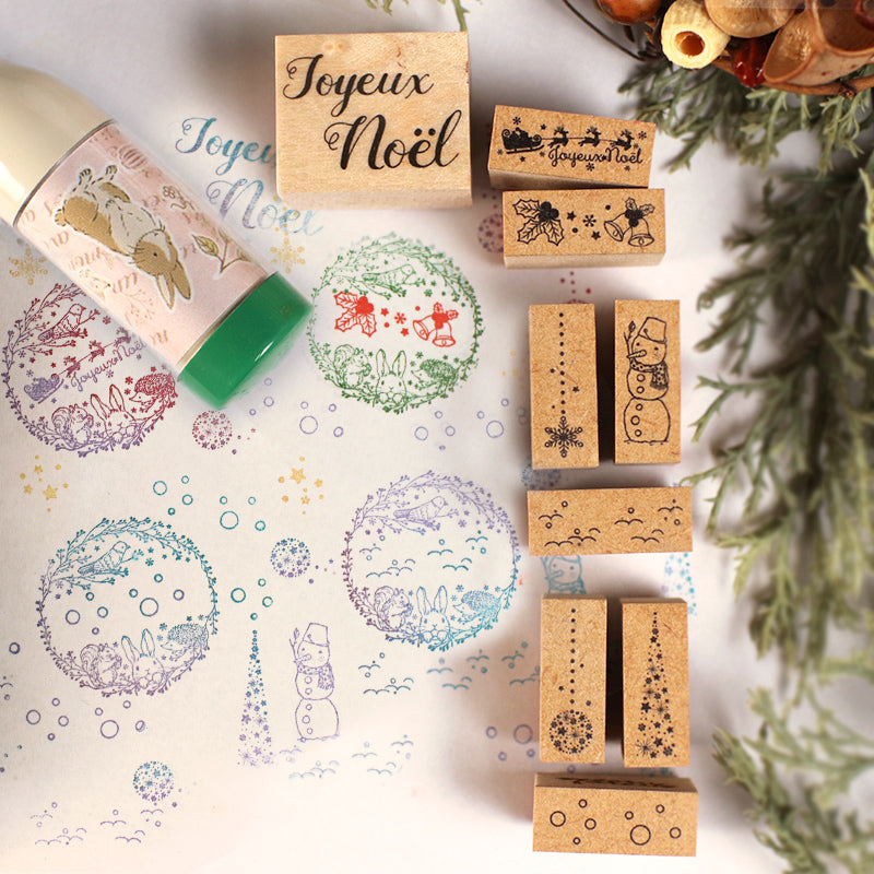 10%OFF】冬限定・数量限定：冬風景【ミニミニスタンプ】クリスマス