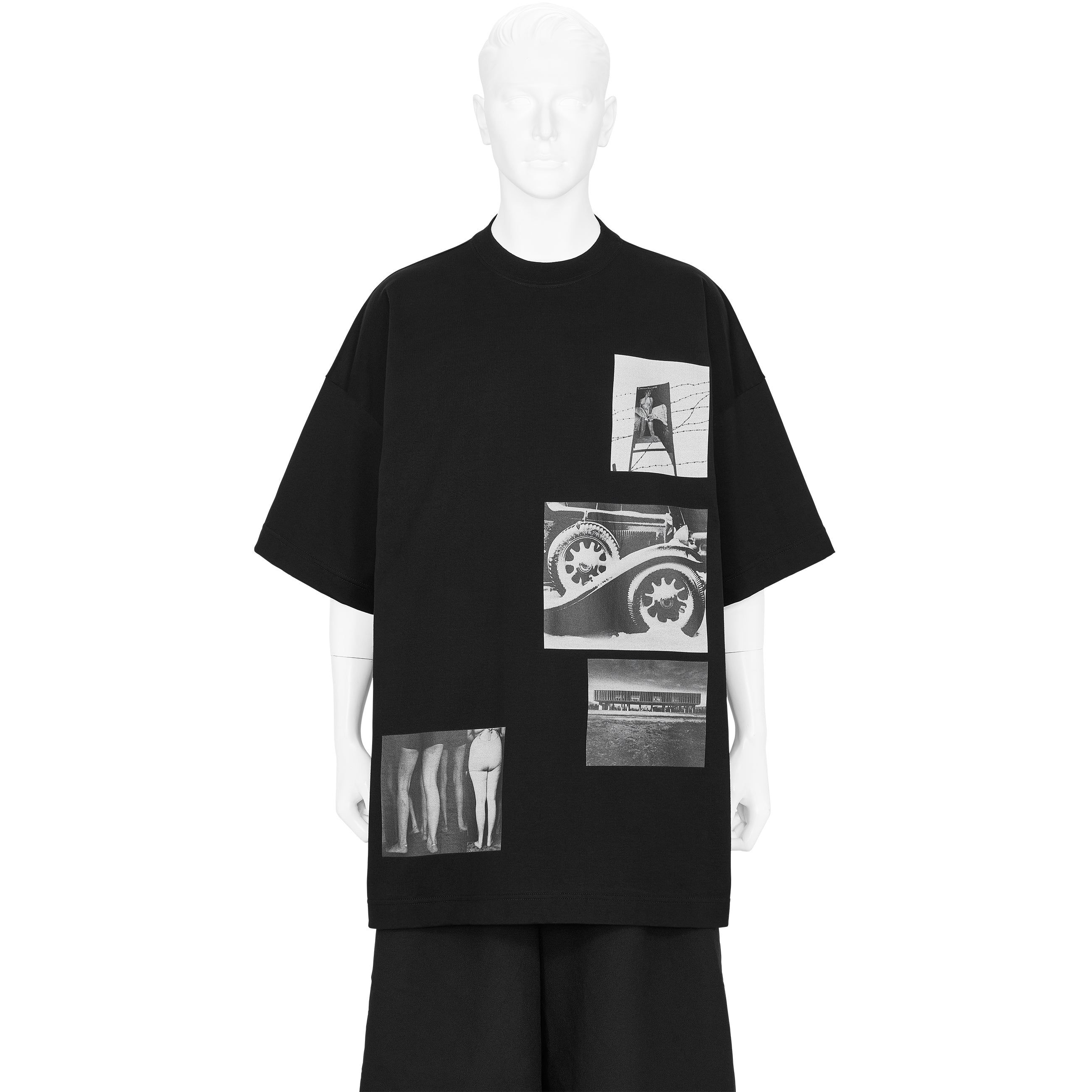 Yasuhiro Ishimoto KIMONO PRINT TEE BLACK - ALMOSTBLACK(オール