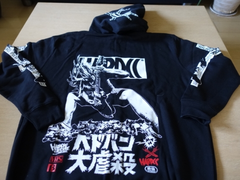 マキシマムザホルモン ヘドバン大虐殺パーカー Amazon.co.jp