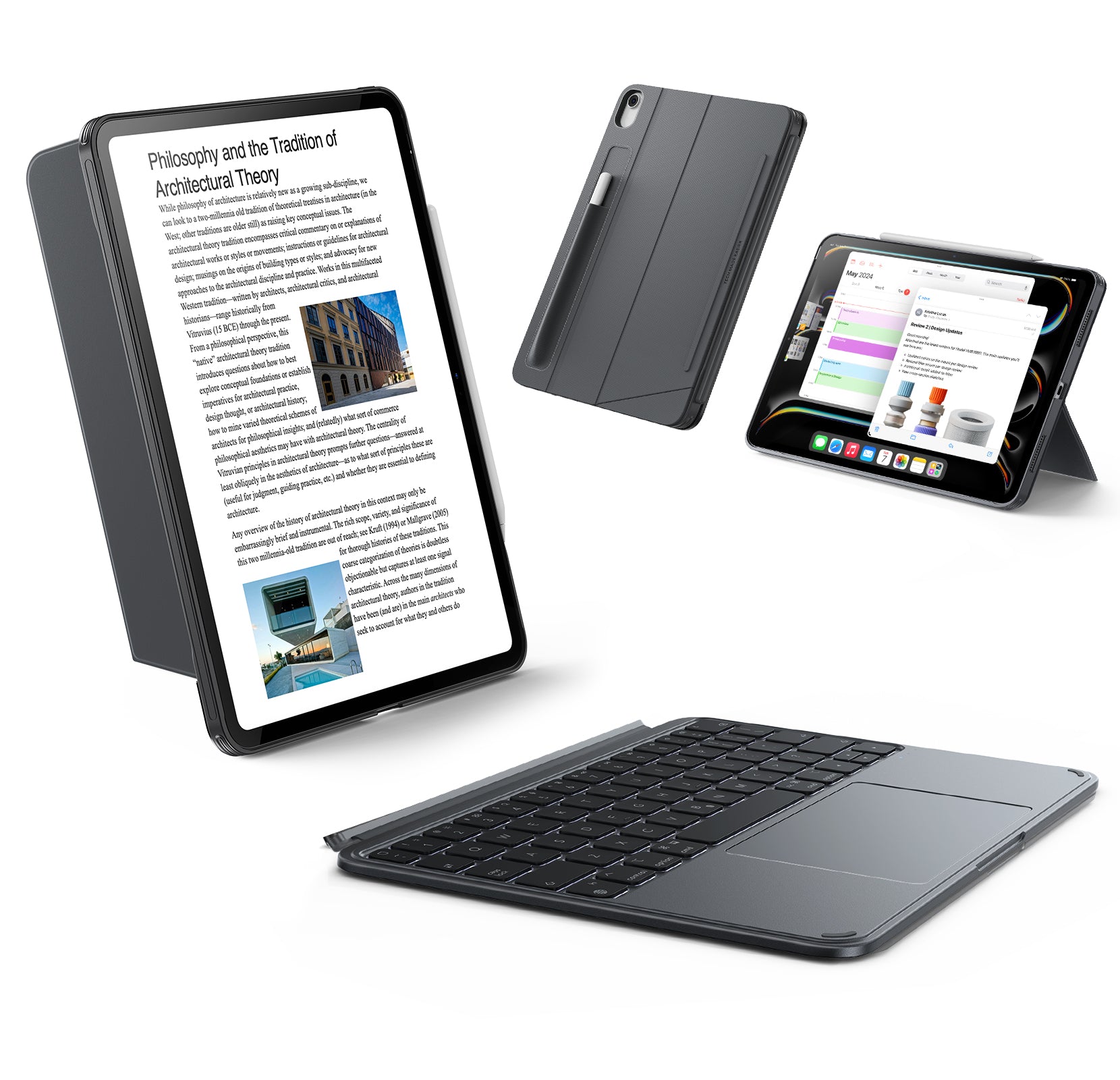 ESR 着脱式キーボードケース トラックパッド搭載 iPad 10世代用