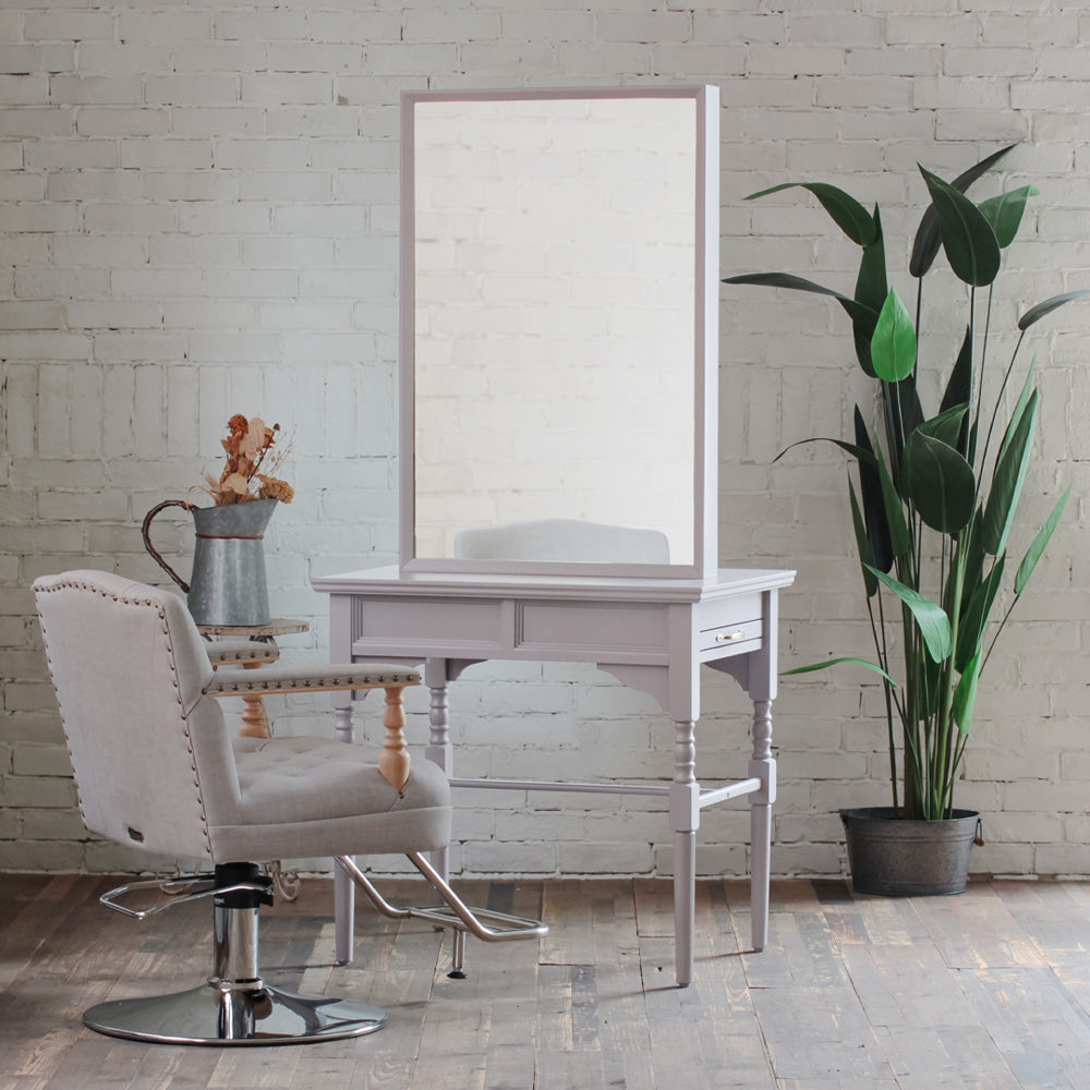 ホワイト 木製 ドレッサー 両面ミラー 美容室 美容室 ドレッサー」の