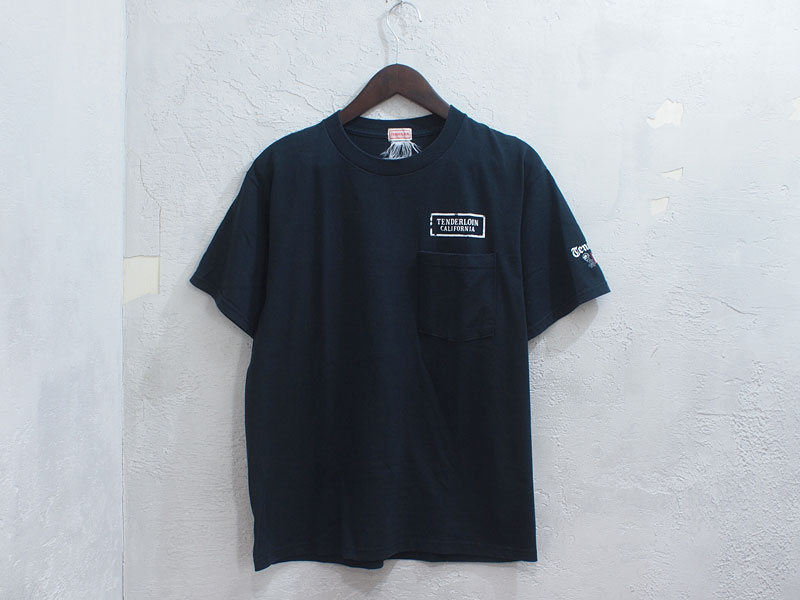 TENDERLOIN 'T-TEE / CALIFORNIA BOX'ポケット付き Tシャツ ボックス