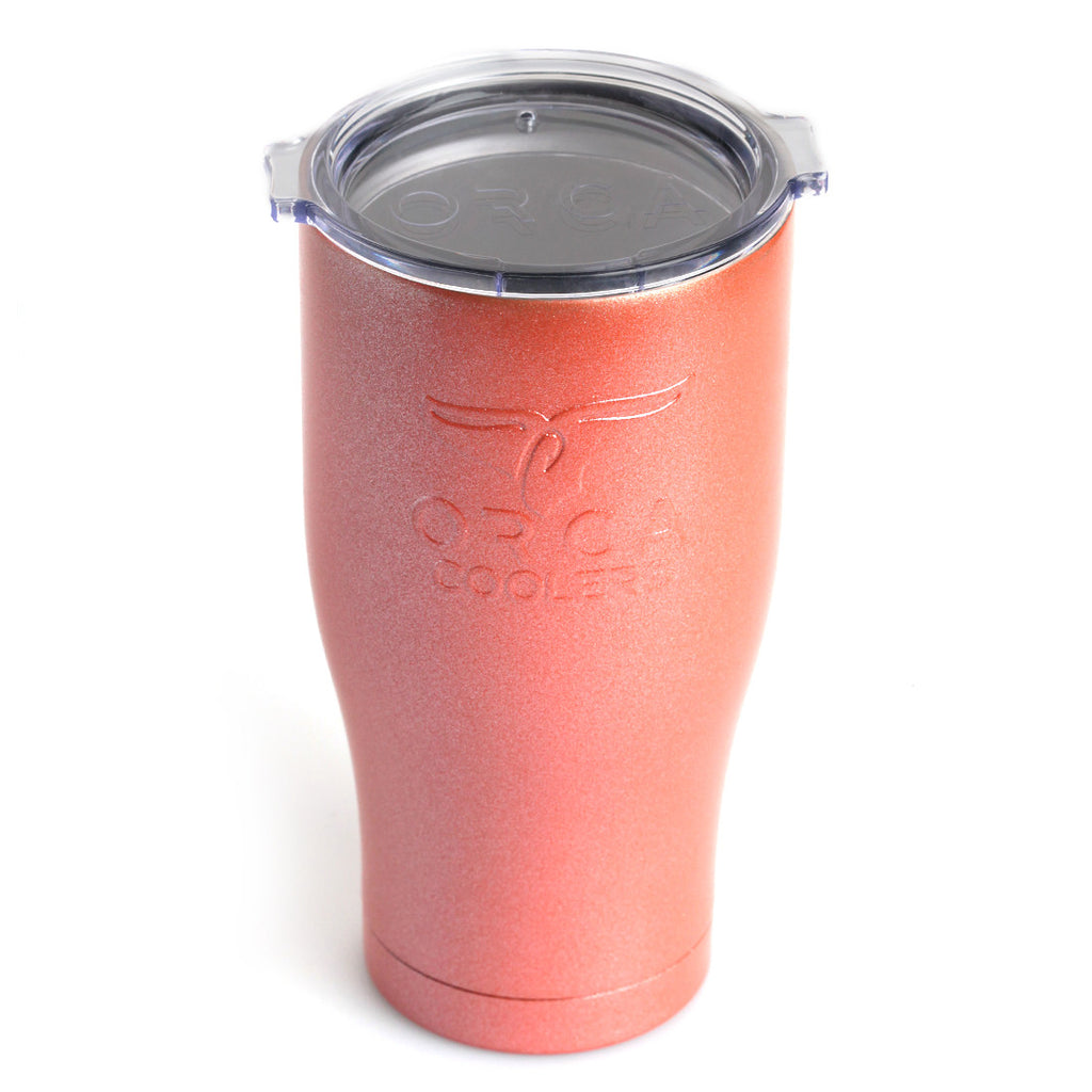 Orange Shimmer Hydrodipped 27 Oz Orca Chaser – Auburn Art