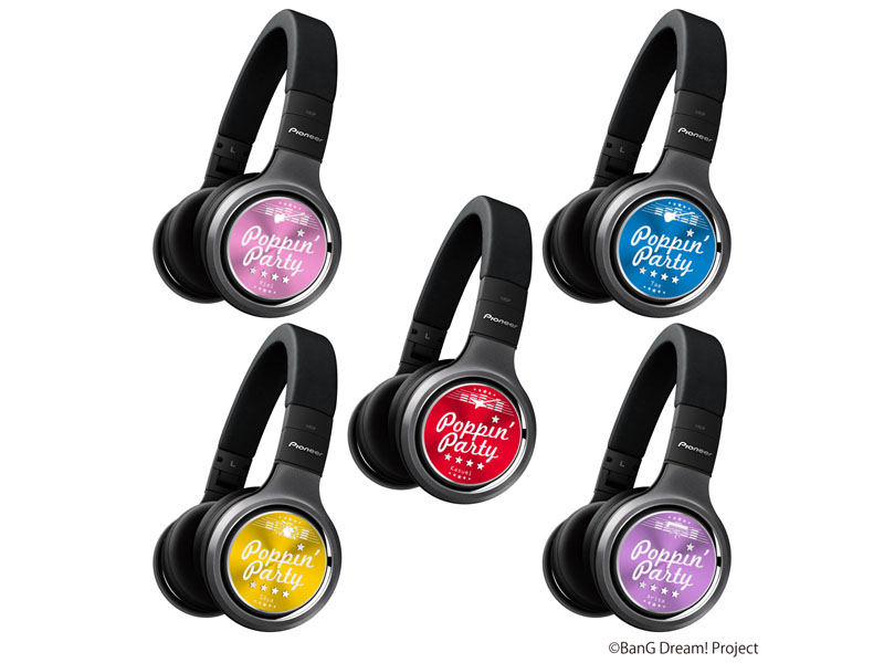 バンドリ!」コラボヘッドフォンがパイオニアから。キャラクター描いた