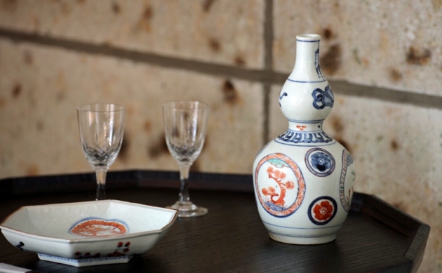 浜野まゆみ 虎絵五寸丸皿 染付 浜野まゆみ さん ウサギの絵柄