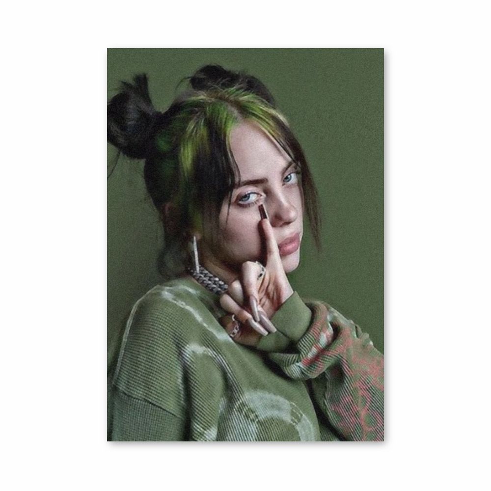 新品L】 Tefuny／GREEN BILLIE EILISH POSTER 新品L】 Tefuny／GREEN