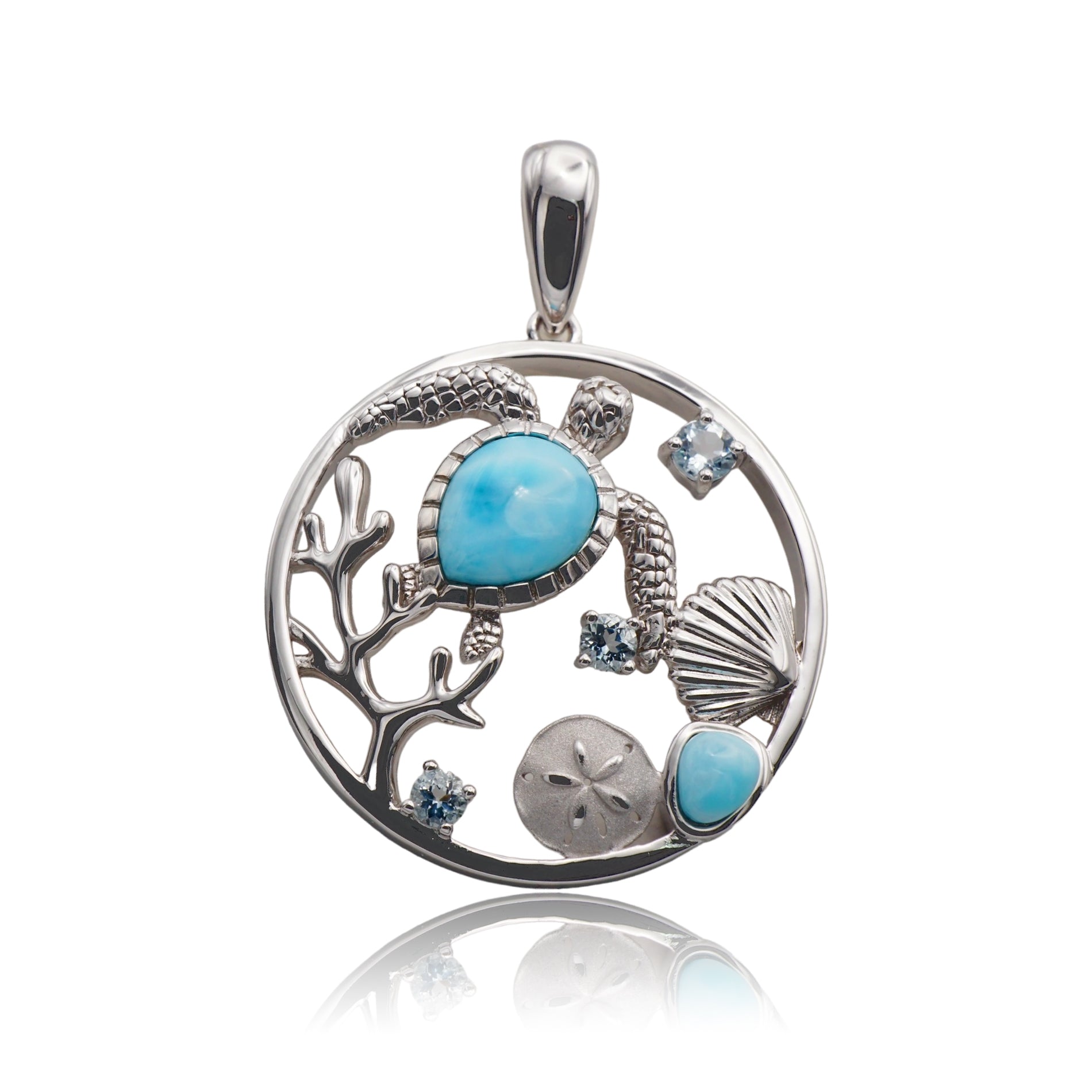 な*ち様 クジラペンダント(ラリマー) な*ち様 クジラペンダント