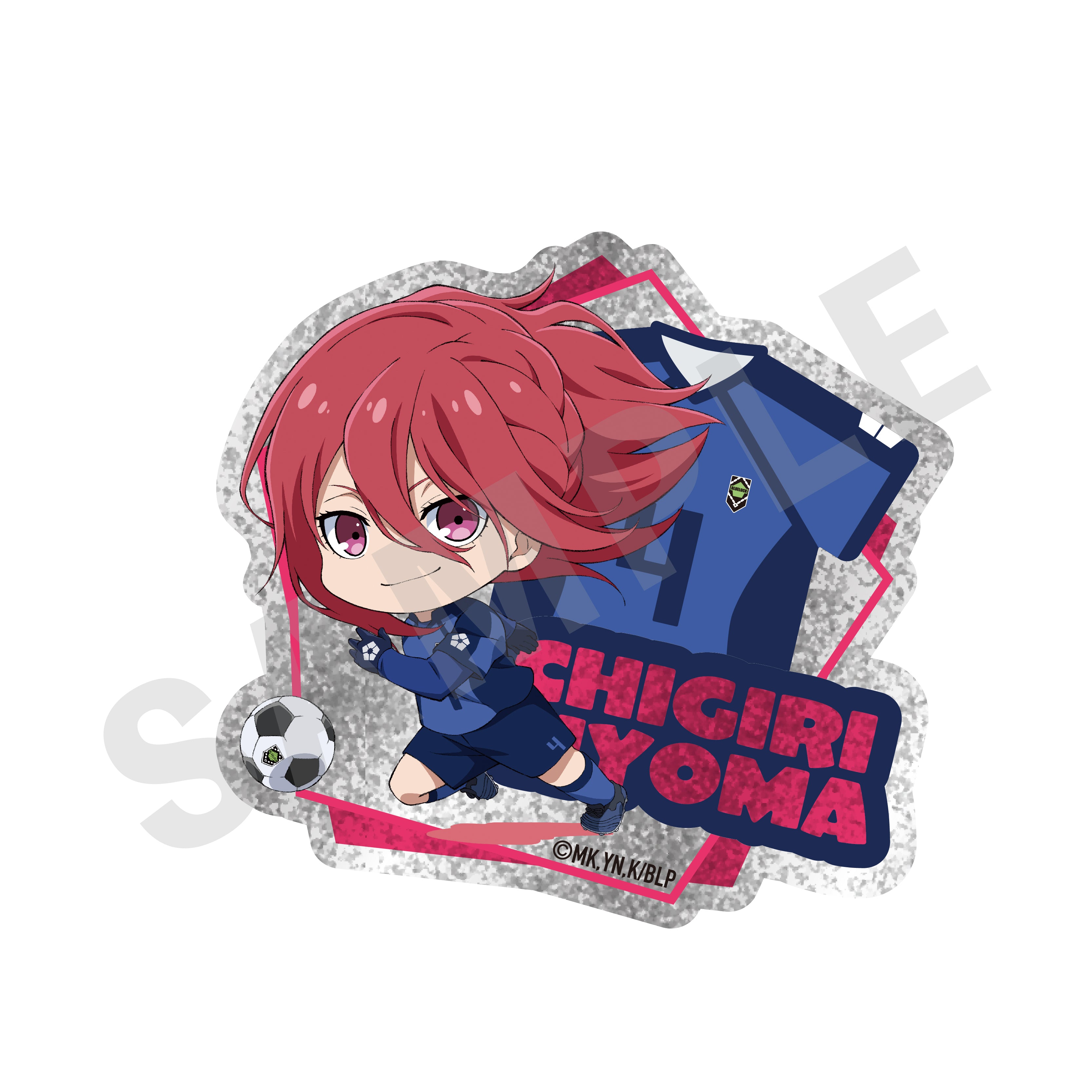 ブルーロック千切アニメ】千切豹馬 推しキャラ缶バッジ ブルーロック