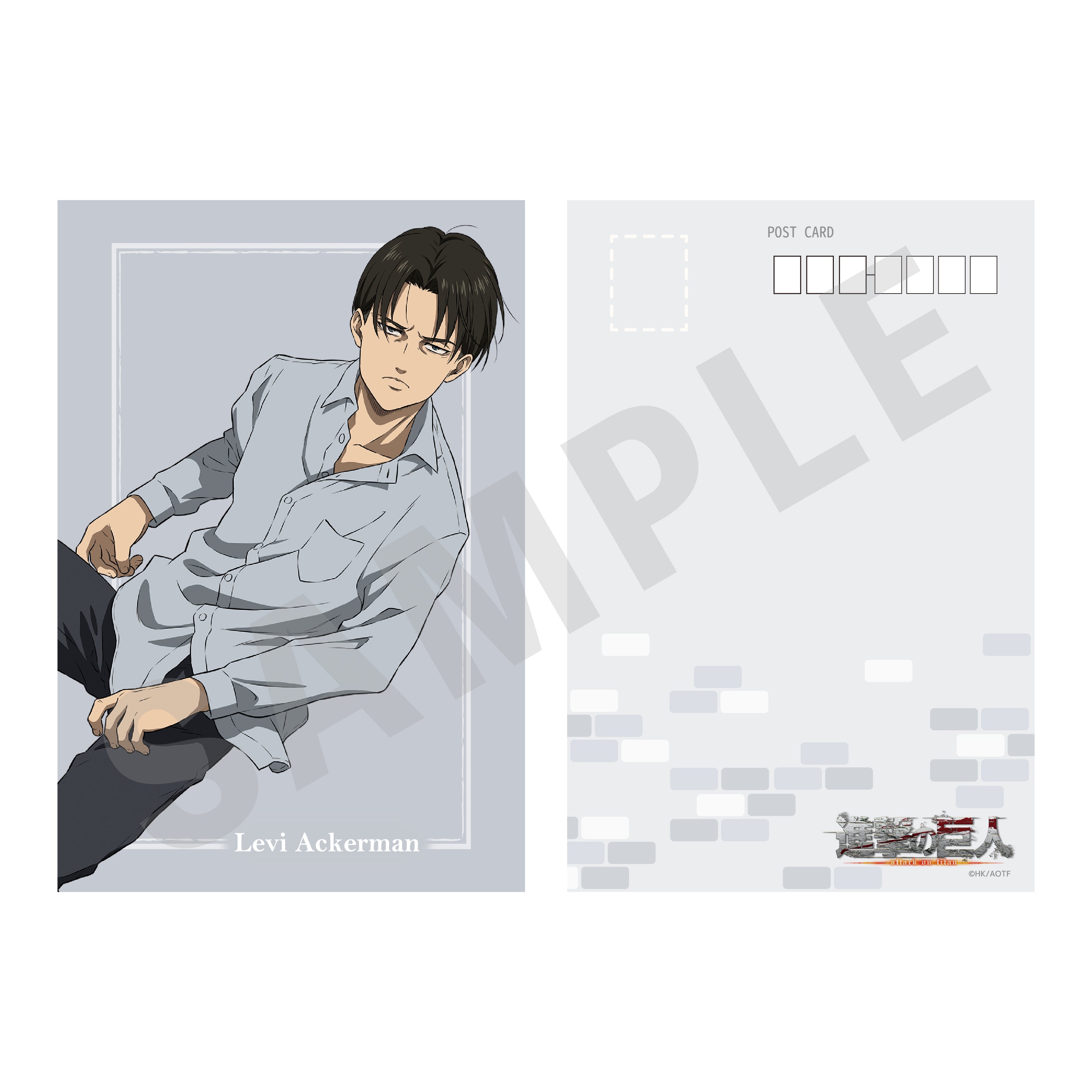 進撃の巨人 リヴァイ ポストカード WITSTUDIO リヴァイ 兵長 限定 進撃