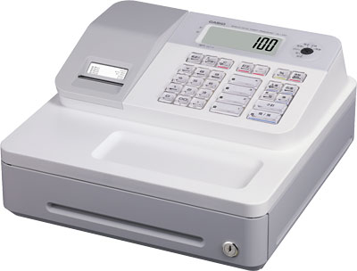 カシオレジスター NL-100 コンパクト 人気機種 感熱紙 鍵付き 58mm