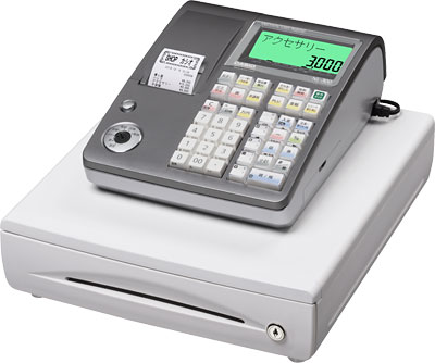 uaaa CASIO 電子レジスター NL300 レジロール14個付き NL-300 - 電子