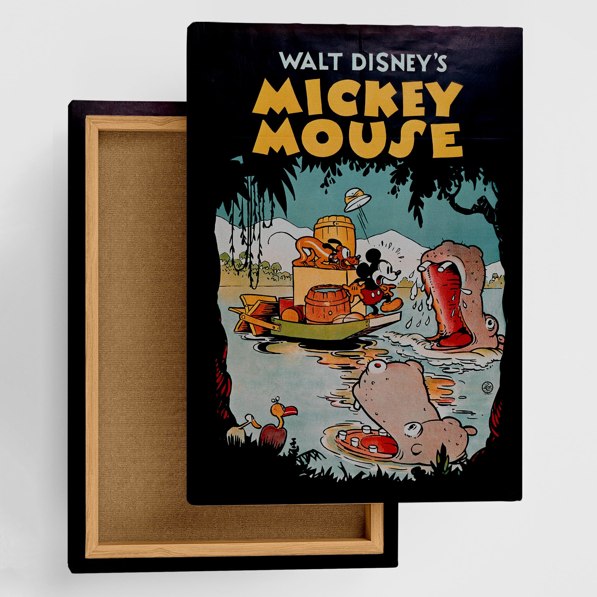 ビンテージ 80s DISNEY ポスター アートパネル ディズニー ミッキー