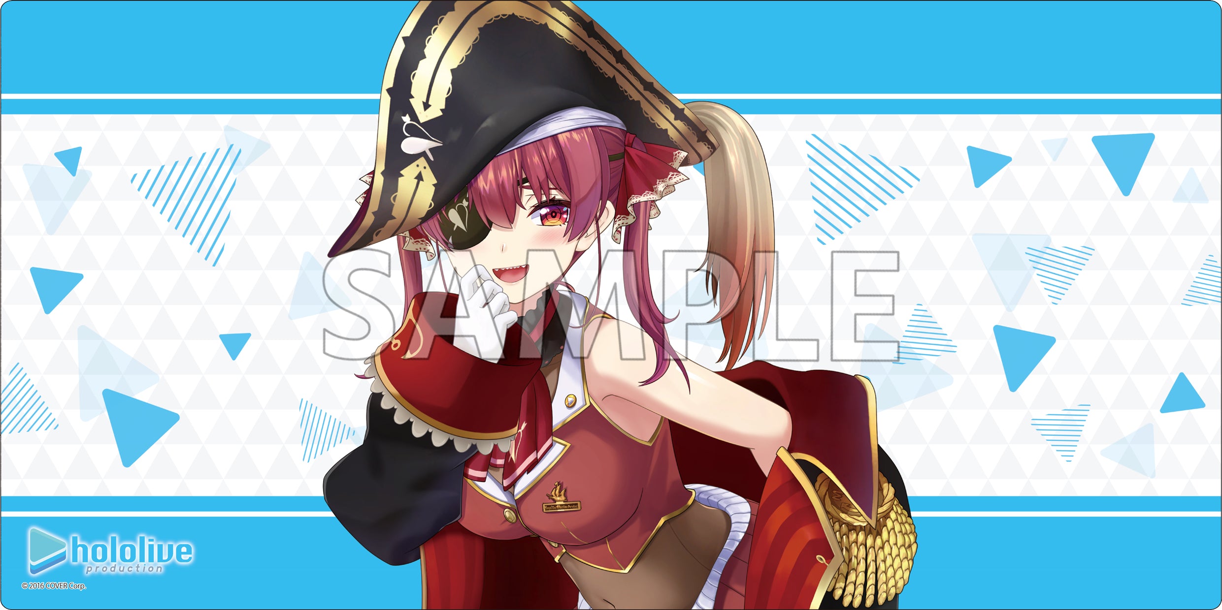 α1 ホロライブ 宝の上に座る&軍服 宝鐘マリン スリーブ&プレイマット