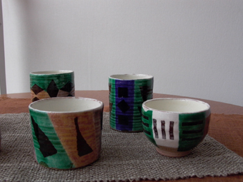 陶芸 幾何学文様角皿 武田武人作品 武田武人さんの作品 その2 | たち