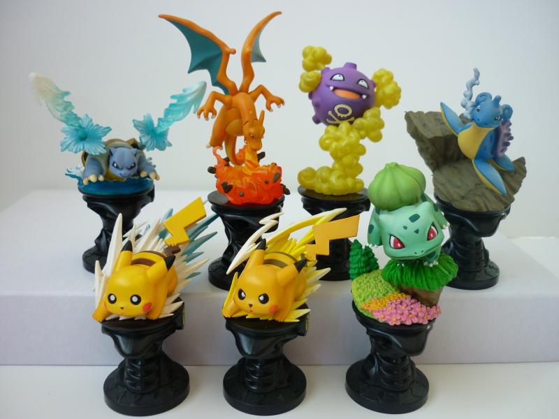 海洋堂 ポケモンバトルフィギュア 7種 セット ぽけもん☆かふぇ 海洋