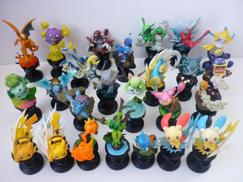 ポケモンバトルフィギュア海洋堂6個セット ぽけもん☆かふぇ 海洋堂