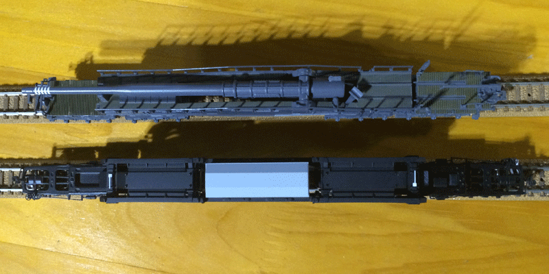 Nゲージ列車砲60cm臼砲 オーディン？ドイツ軍装甲列車