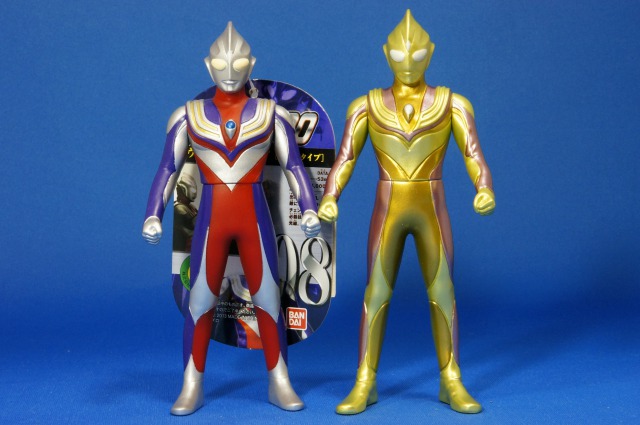 ビッグサイズソフビ3種 ウルトラマンティガ マルチタイプ グリッター