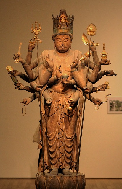 貴重】 黒田正夕遺作 聖観音菩薩像 仏教 千手観音 仏像 仏画 タンカ 曼荼羅